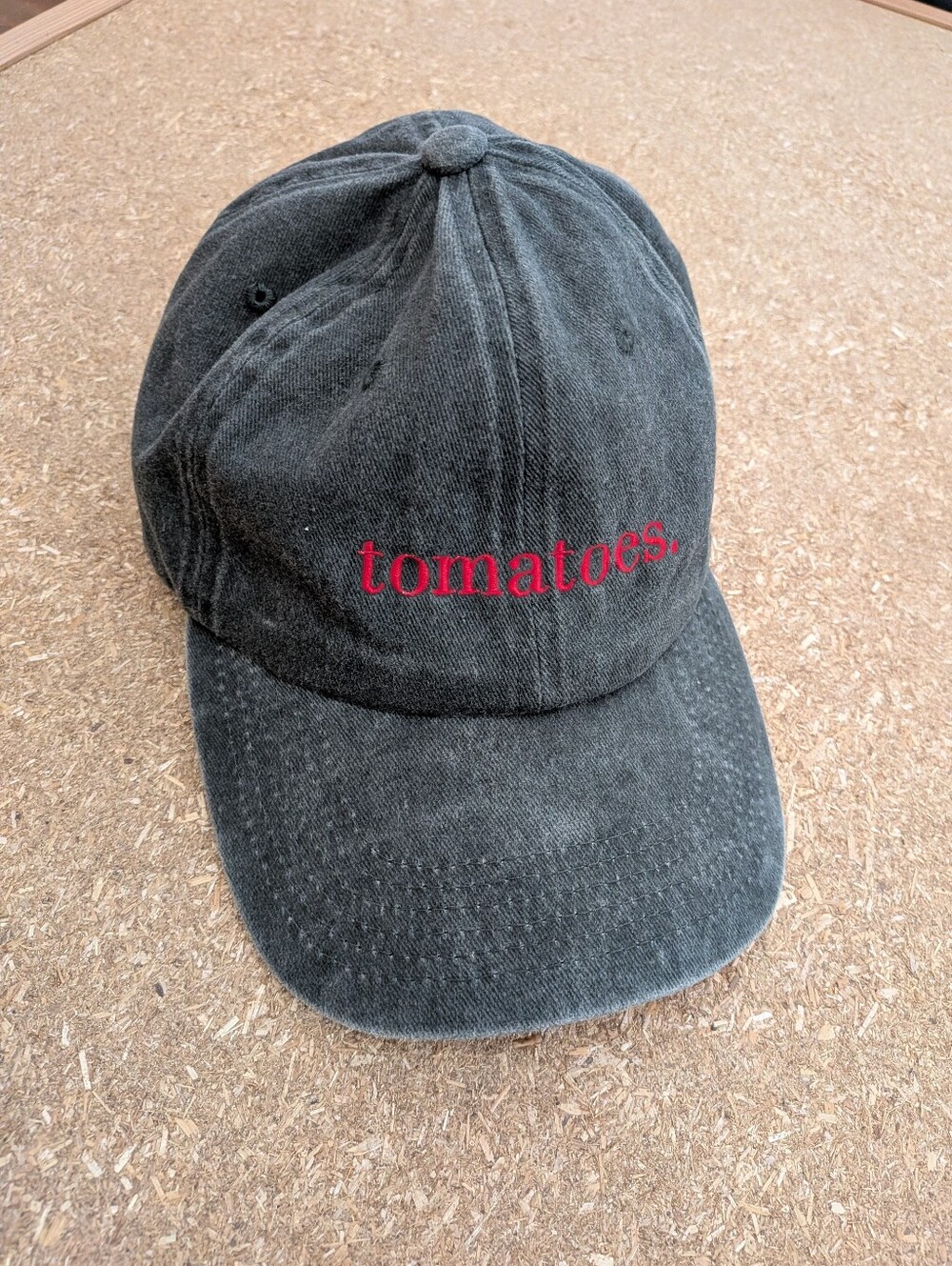 "tomatoes." washed dark green Baseball Hat